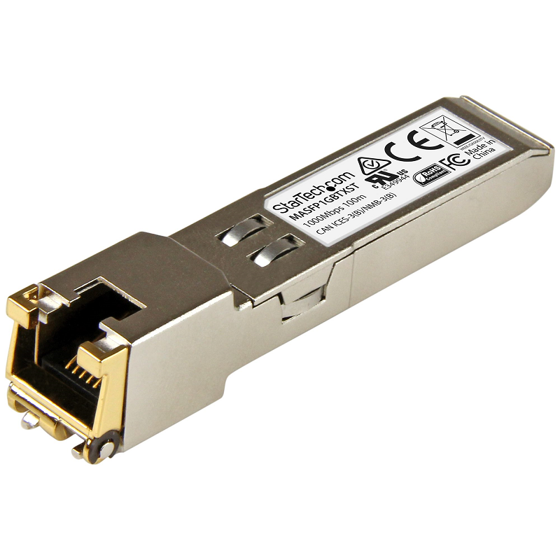You Recently Viewed StarTech MASFP1GBTXST SFP to RJ45 Cat6/Cat5e Transceiver Image